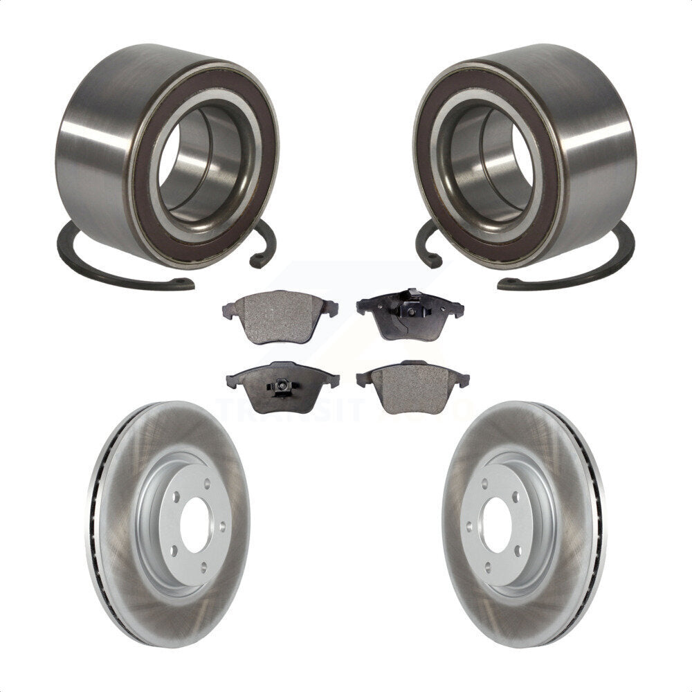 Kit de rotors et plaquettes de frein à disque enduits de roulement de roue avant pour Mazda 3 KBB-11490