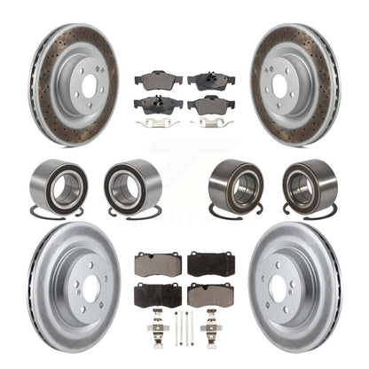 Kit de plaquettes de Rotor de frein à disque revêtu de roulement avant et arrière (10 pièces) pour Mercedes-Benz S35