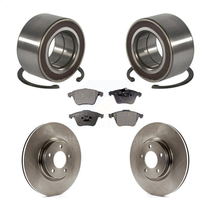 Kit de rotors de frein à disque et de plaquettes semi-métalliques, roulement de roue avant, pour Mazda 3