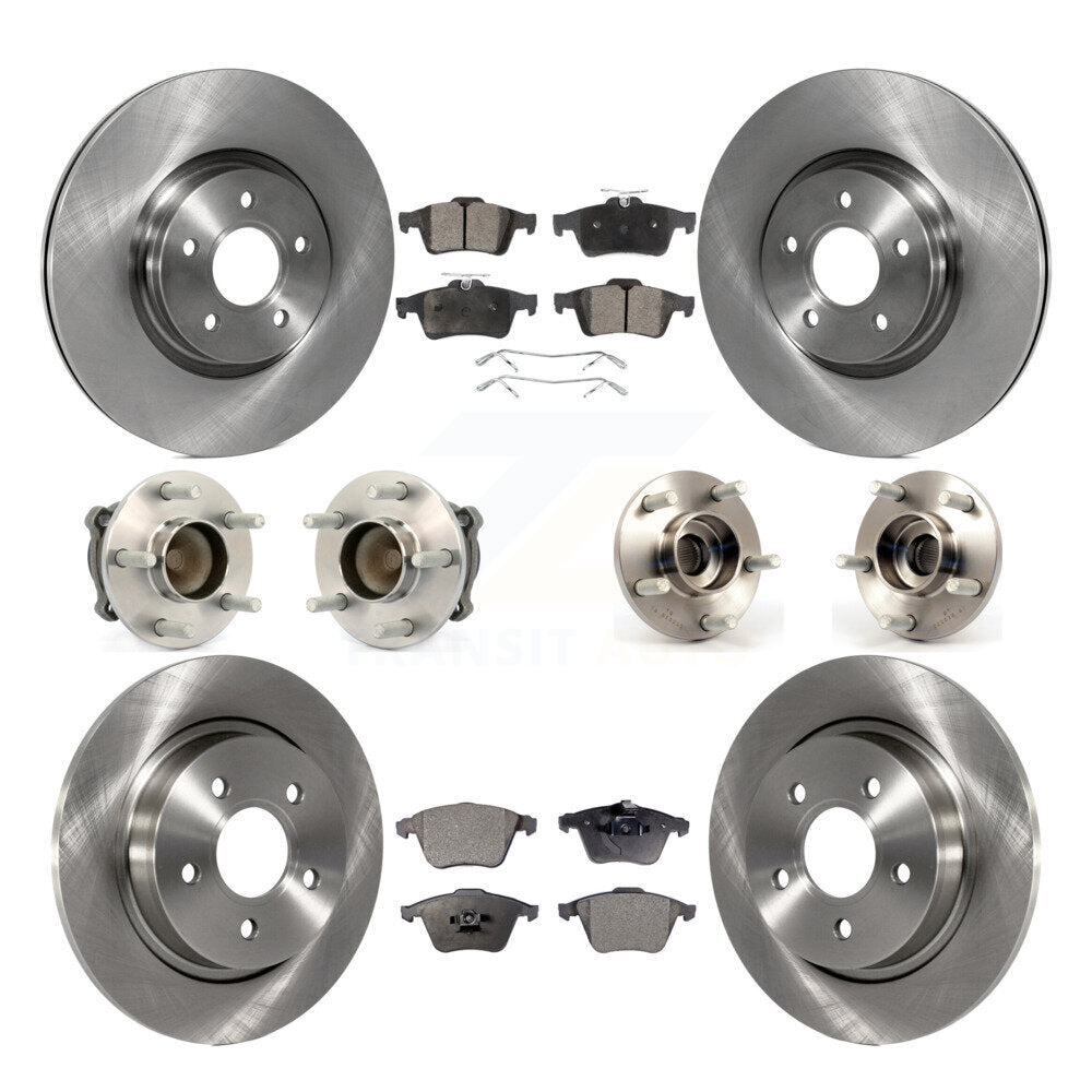 Kit de Rotor et de plaquettes de frein à disque, roulement de moyeu avant et arrière (10 pièces) pour Volvo S40 V50 C7