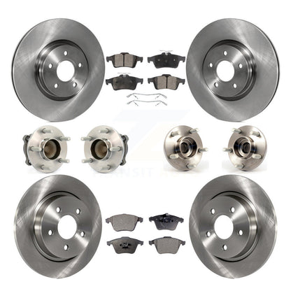 Kit de Rotor et de plaquettes de frein à disque, roulement de moyeu avant et arrière (10 pièces) pour Volvo S40 V50 C7