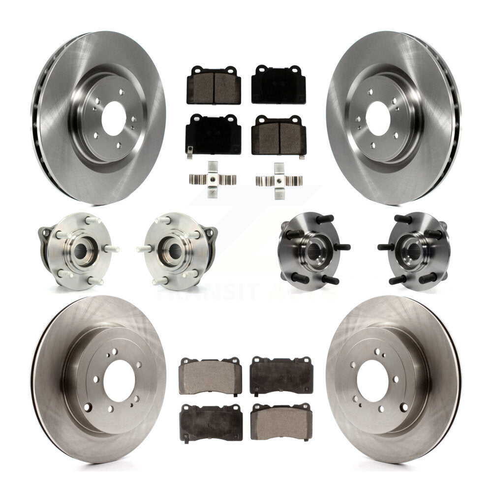 Kit de Rotor et de plaquettes de frein à disque, roulement de moyeu avant et arrière (10 pièces) pour Mitsubishi Lance