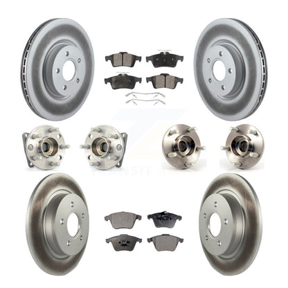 Kit de rotor et de plaquettes de frein revêtus de roulement de moyeu avant et arrière (10 pièces) pour Volvo S40 V50 AW