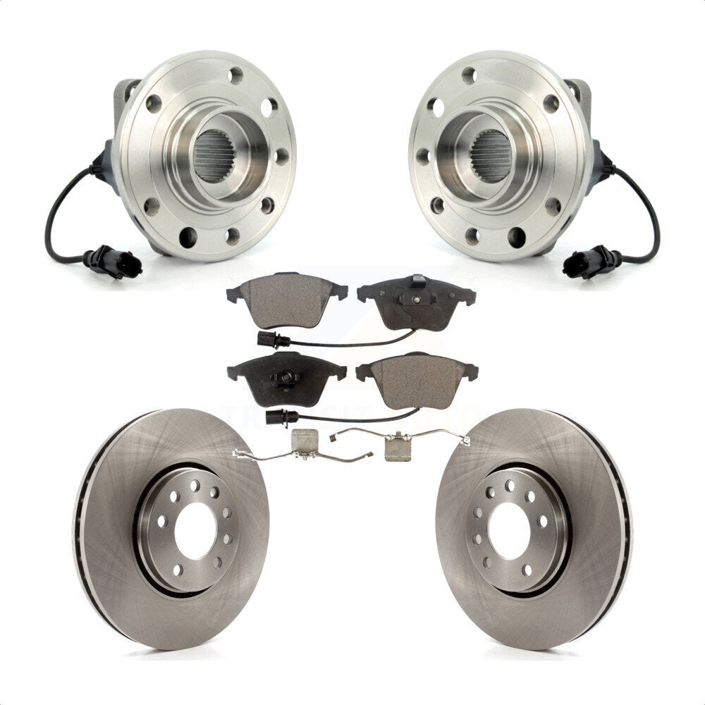 Kit de rotors et plaquettes de frein à disque, ensemble de roulements de moyeu avant pour Saab 9-3X