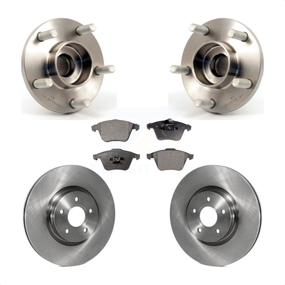 Ensemble de roulements de moyeu avant, Rotors et plaquettes de frein à disque, Kit pour Volvo S40 V50 C70
