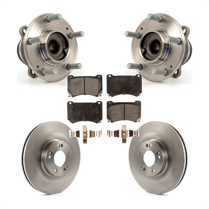 Ensemble de roulements de moyeu avant, Rotors et plaquettes de frein à disque, Kit pour Hyundai Genesis