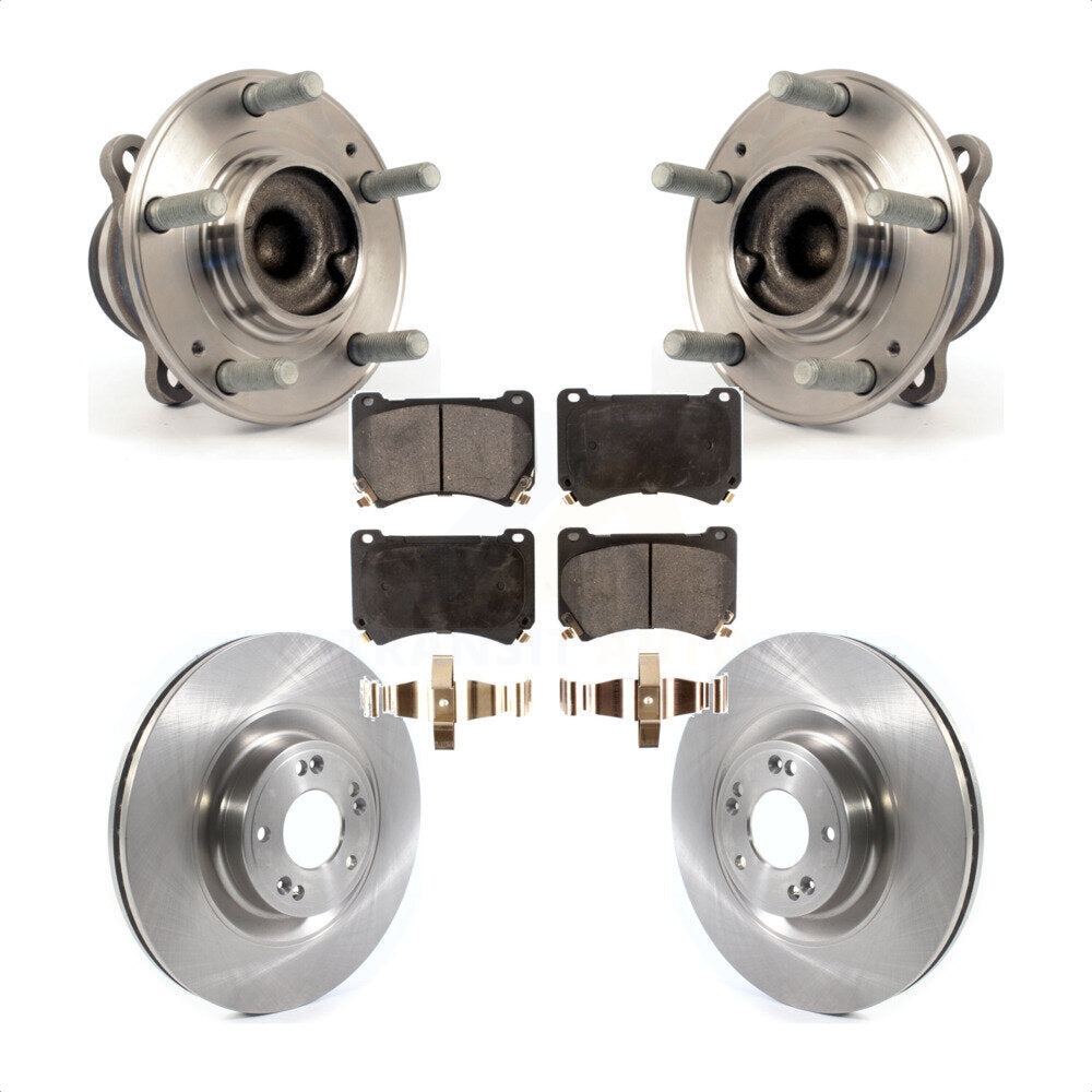 Kit de Rotor et plaquettes de frein à disque, ensemble de roulements de moyeu avant pour Hyundai Genesis Equu
