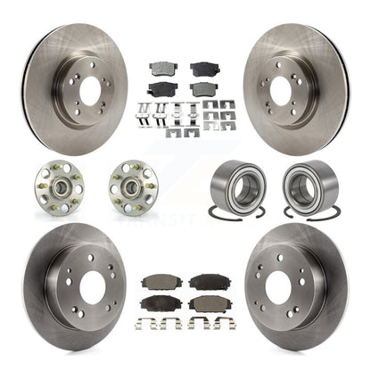Kit de plaquettes de Rotor de frein, roulement de moyeu avant et arrière (10 pièces) pour Acura RSX type 2002 – 2006
