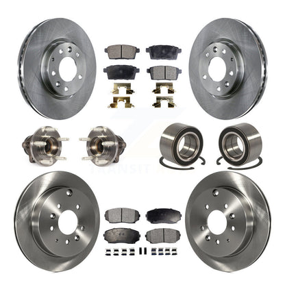 Kit de plaquettes de Rotor de frein, roulement de moyeu avant et arrière (10 pièces) pour Ford Edge Lincoln MKX FW