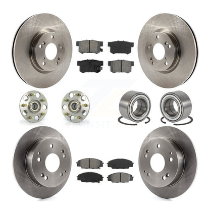 Kit de plaquettes de Rotor de frein, roulement de moyeu avant et arrière (10 pièces) pour Acura RSX type 2002 – 2006