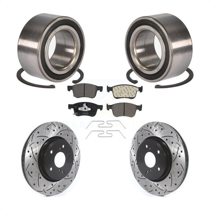 Kit de plaquettes de Rotor de frein fendues percées avec roulement de roue avant, pour Honda Accor