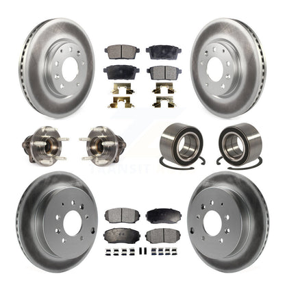 Kit de plaquettes de Rotor de frein, roulement de moyeu avant et arrière (10 pièces) pour Ford Edge Lincoln MK