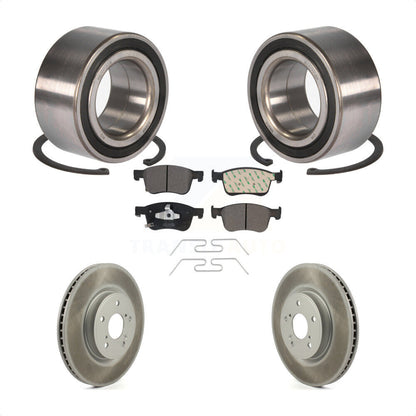Kit de rotors et plaquettes de frein à disque enduits de roulement de roue avant pour Honda Accord