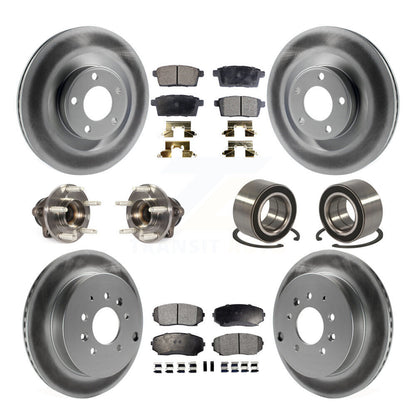 Kit de plaquettes de Rotor de frein, roulement de moyeu avant et arrière (10 pièces) pour Ford Edge Lincoln MK