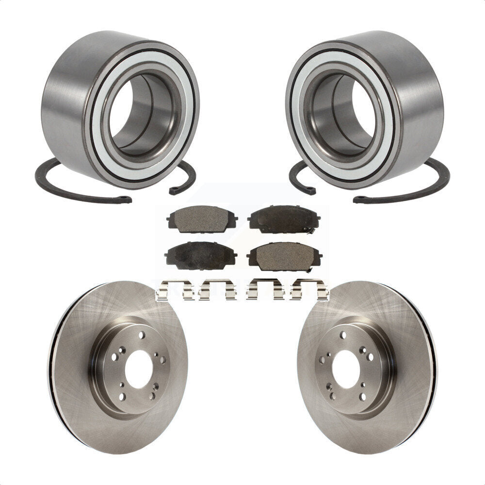 Kit de Rotor et plaquettes de frein à disque, roulement de roue avant, pour Acura RSX type 2002 – 2006