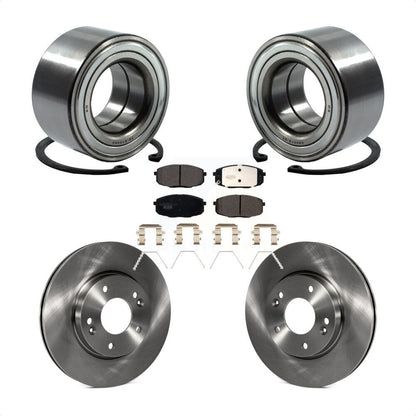 Kit de rotors de frein à disque et de plaquettes en céramique, roulement de roue avant, pour Kia Soul Forte