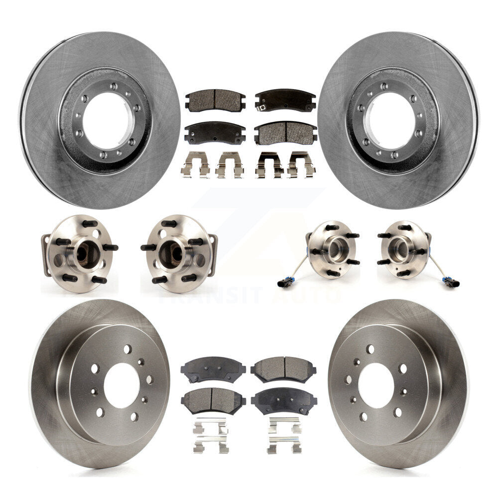 Kit de Rotor et plaquettes de frein, roulement de moyeu avant et arrière (10 pièces) pour Chevrolet Venture Buic