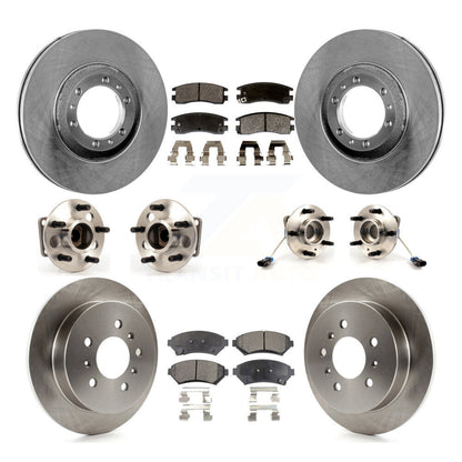 Kit de Rotor et plaquettes de frein, roulement de moyeu avant et arrière (10 pièces) pour Chevrolet Venture Buic