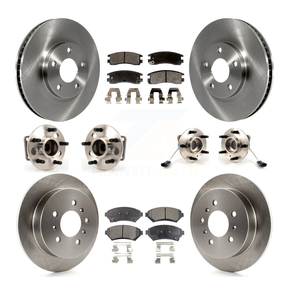 Kit de Rotor et de plaquettes de frein, roulement de moyeu avant et arrière (10 pièces) pour Chevrolet Impala Mont