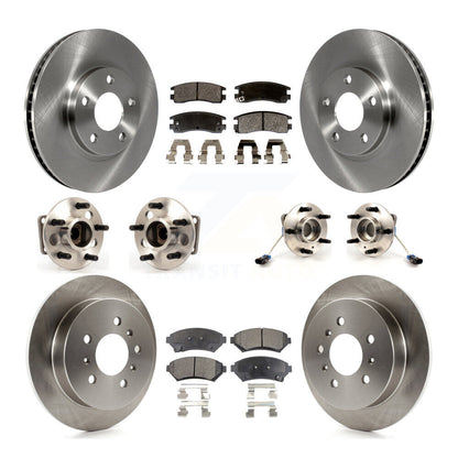 Kit de Rotor et de plaquettes de frein, roulement de moyeu avant et arrière (10 pièces) pour Chevrolet Impala Mont