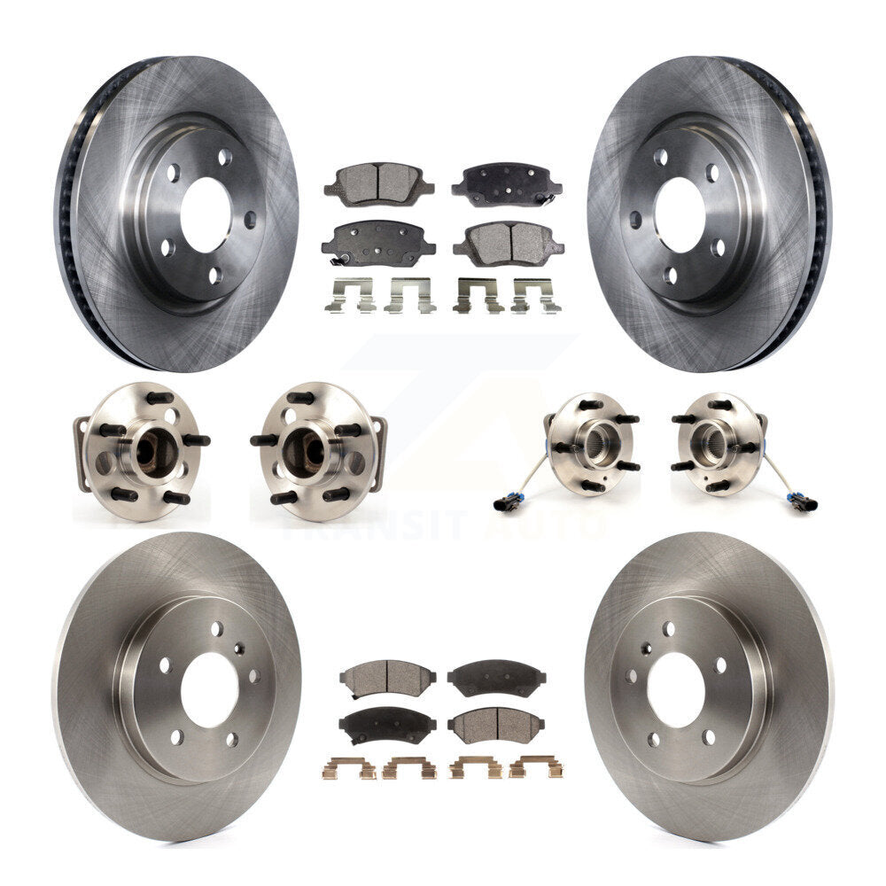 Kit de Rotor et de plaquettes de frein, roulement de moyeu avant et arrière (10 pièces) pour Chevrolet Uplander Buic
