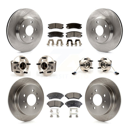 Kit de Rotor et de plaquettes de frein, roulement de moyeu avant et arrière (10 pièces) pour Chevrolet Impala Mont