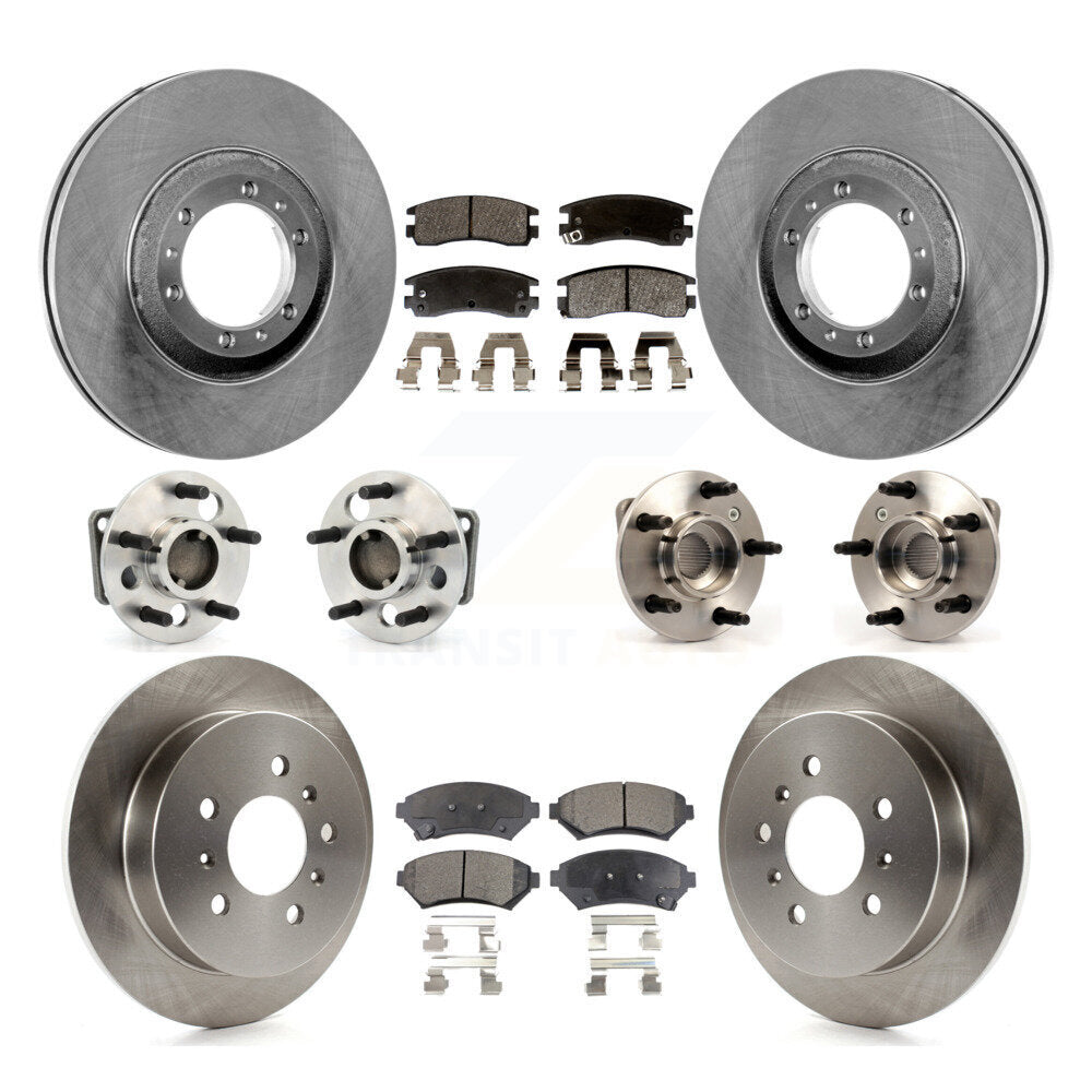 Kit de plaquettes de Rotor de frein, roulement de moyeu avant et arrière (10 pièces) pour Buick Century Regal Gran