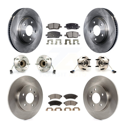 Kit de Rotor et de plaquettes de frein, roulement de moyeu avant et arrière (10 pièces) pour Chevrolet Uplander Buic