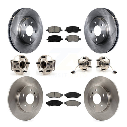 Kit de Rotor et de plaquettes de frein, roulement de moyeu avant et arrière (10 pièces) pour Chevrolet Uplander Buic