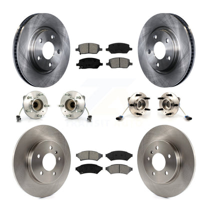 Kit de Rotor et de plaquettes de frein, roulement de moyeu avant et arrière (10 pièces) pour Chevrolet Uplander Buic