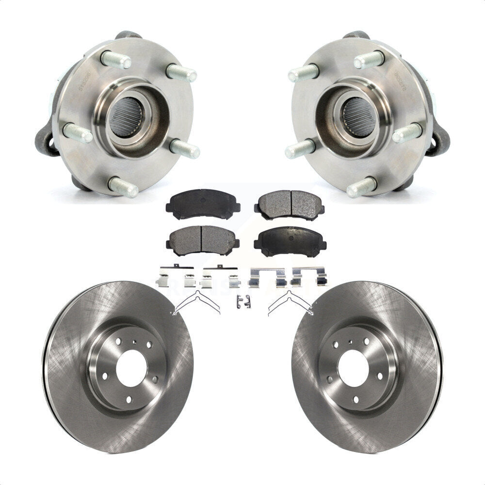 Ensemble de roulements de moyeu avant, Rotors et plaquettes de frein à disque pour Nissan Maxima