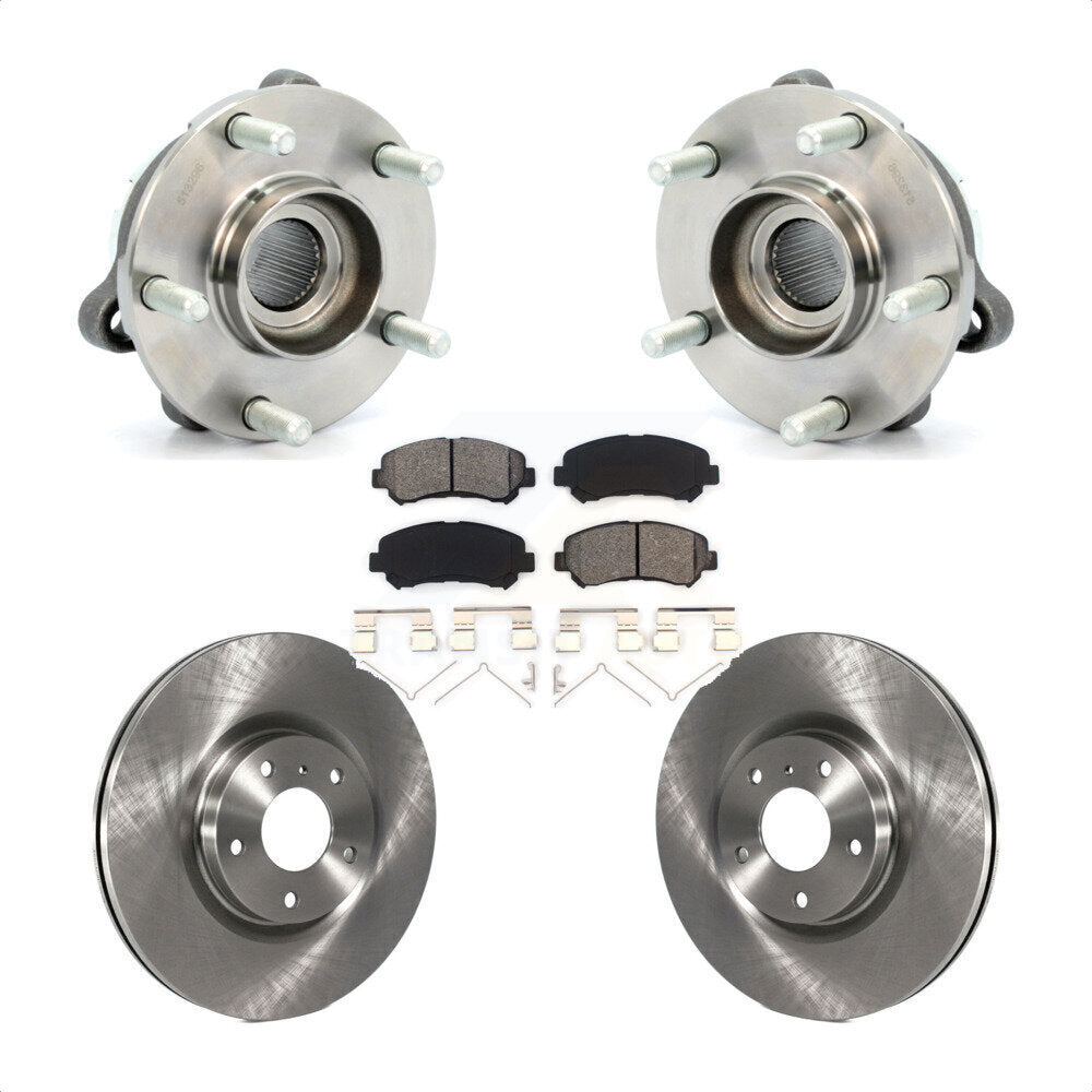 Ensemble de roulements de moyeu avant, Rotors et plaquettes de frein à disque pour Nissan Maxima