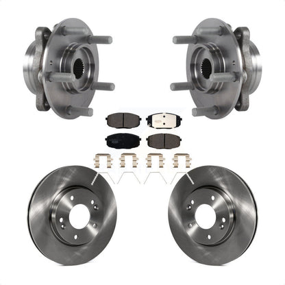 Kit de Rotor et plaquettes de frein, roulement de moyeu avant, pour Kia Forte Hyundai Elantra GT Forte