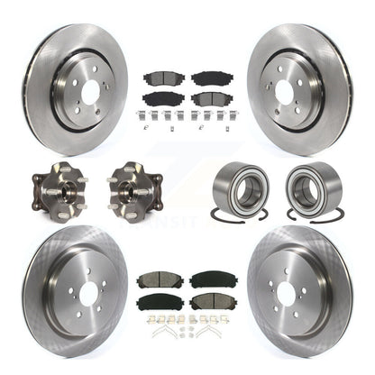 Kit de plaquettes de rotor de frein à disque, roulement de moyeu avant et arrière (10 pièces) pour Lexus RX350 AW 2016