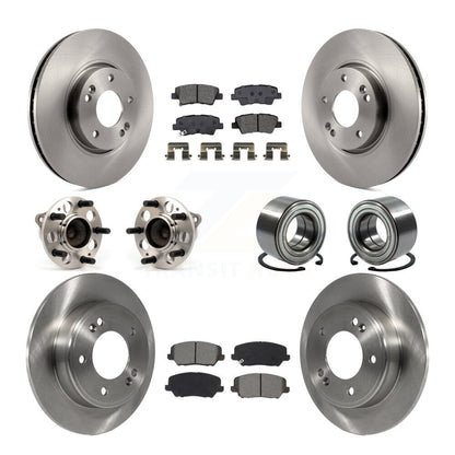Kit de Rotor et plaquettes de frein à disque, roulement de moyeu avant et arrière (10 pièces) pour Hyundai Veloste