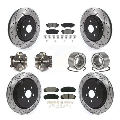 Kit de plaquettes de rotor de frein, roulement de moyeu avant et arrière (10 pièces) pour Lexus RX350 AW 2016