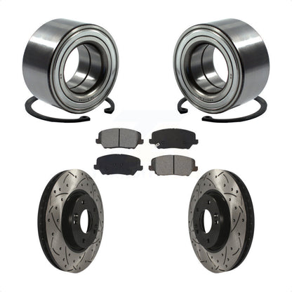 Kit de plaquettes de Rotor de frein, fente de perçage de roulement de roue avant pour Kia Forte Forte5 Hyunda