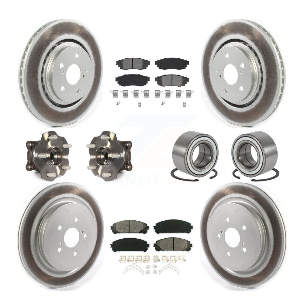 Kit de plaquettes de rotor de frein, roulement de moyeu avant et arrière (10 pièces) pour Lexus RX350 AW 2016