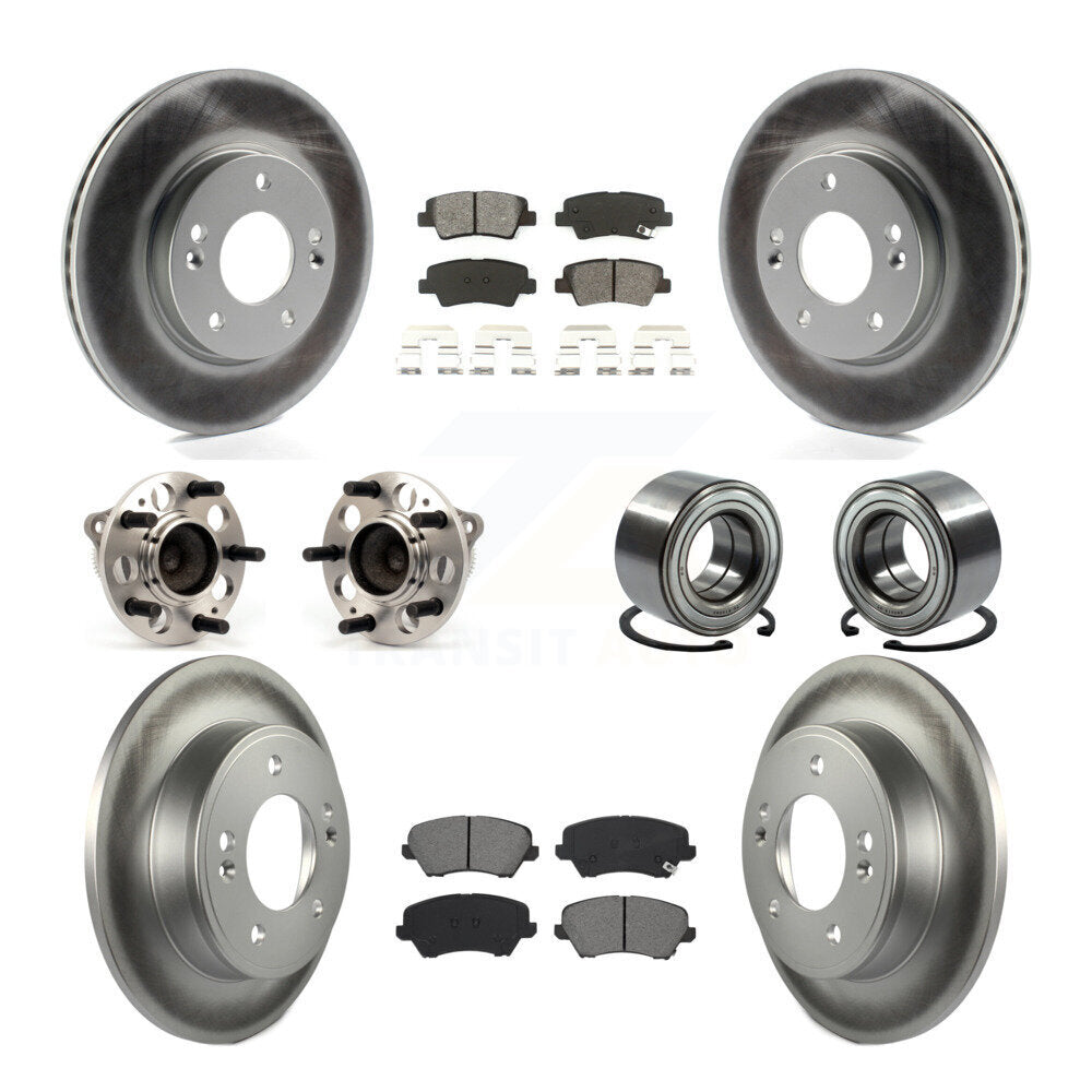 Kit de plaquettes de rotor de frein, roulement de moyeu avant et arrière (10 pièces), pour Kia Forte Hyundai G