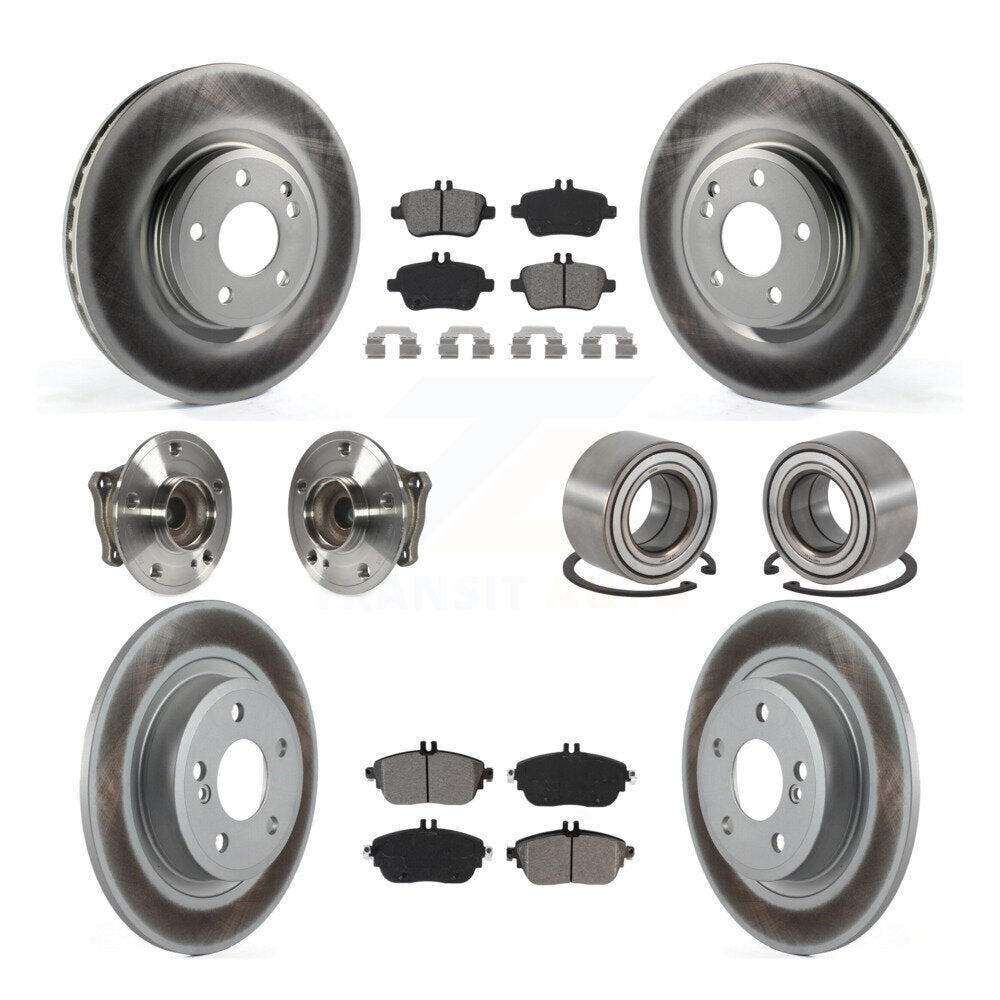 Kit de plaquettes de rotor de frein, roulement de moyeu avant et arrière (10 pièces) pour Mercedes-Benz GLA25