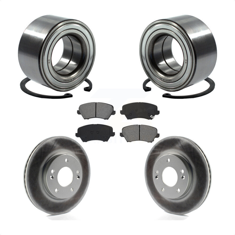 Kit de plaquettes de Rotor de frein enduites de roulement de roue avant, pour Kia Forte Hyundai Elantra G