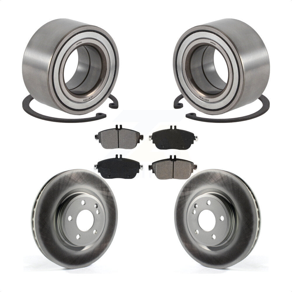 Kit de plaquettes de Rotor de frein enduit de roulement de roue avant, pour Mercedes-Benz GLA250 CLA250