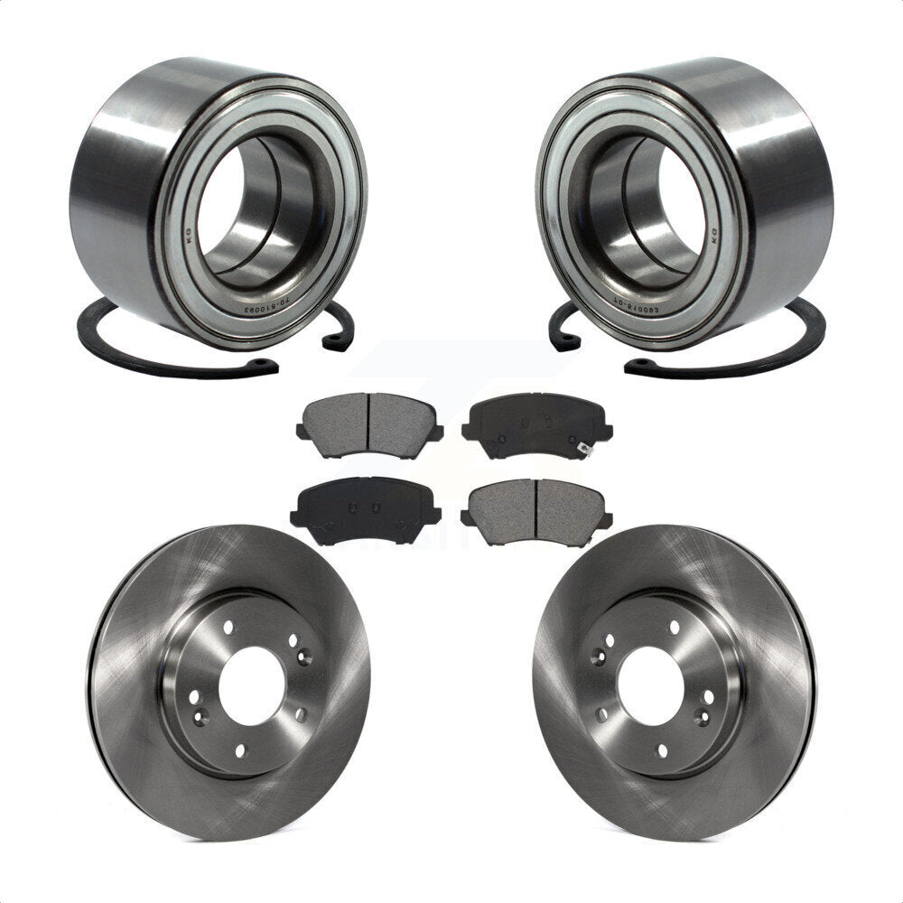 Kit de plaquettes de Rotor de frein, roulement de roue avant, pour Kia Forte Hyundai Elantra GT Forte