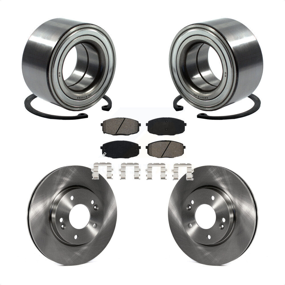 Kit de rotors et plaquettes de frein à disque de roulement de roue avant pour Kia Soul Forte KBB-11521