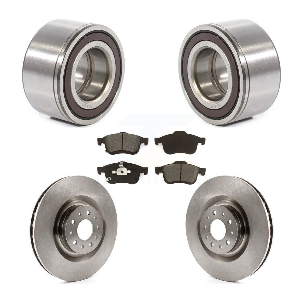 Kit de rotors et plaquettes de frein à disque de roulement de roue avant pour Fiat 500L 2014-2018