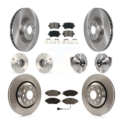 Kit de rotors et plaquettes de frein à disque, roulements de moyeu avant et arrière (10 pièces) pour Volkswagen GT