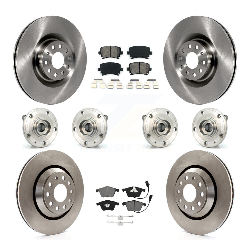 Kit de plaquettes de Rotor de frein, roulement de moyeu avant et arrière (10 pièces) pour Volkswagen Passat CC Gol