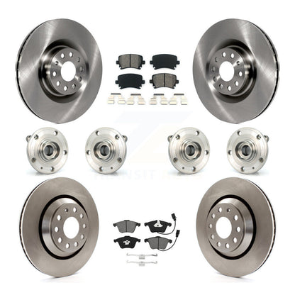 Kit de plaquettes de Rotor de frein, roulement de moyeu avant et arrière (10 pièces) pour Volkswagen Passat CC Gol