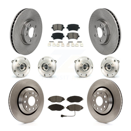 Kit de Rotor et de plaquettes de frein à disque, roulement de moyeu avant et arrière (10 pièces) pour Volkswagen CC AW
