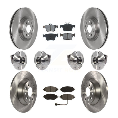 Kit de plaquettes de Rotor de frein à disque, roulement de moyeu avant et arrière (10 pièces) pour Volkswagen Tiguan AW